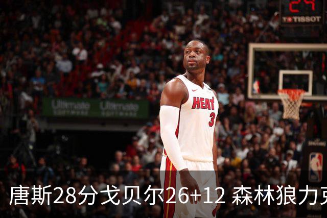唐斯28分戈贝尔26+12 森林狼力克黄蜂4连胜